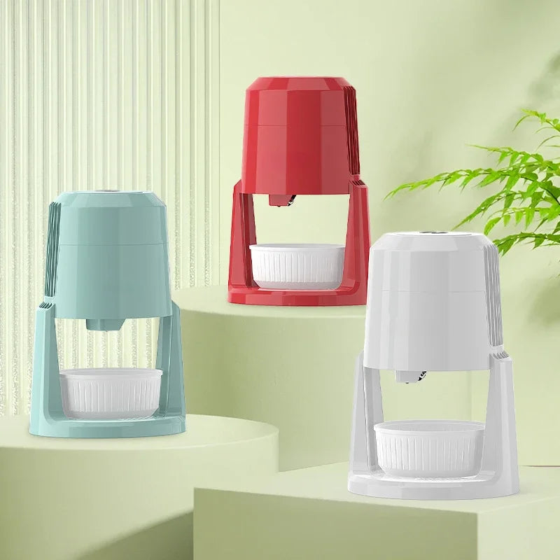 Automatic Ice shavers Small household electric Shaved Ice Machine two speed Adjustable ice shaving machine 220V 110V Ice Crusher
