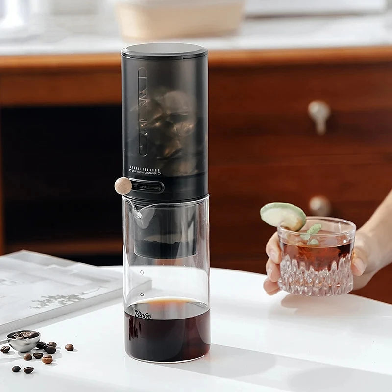 Protable Glass Drip Filter Ice Drop Coffee Maker