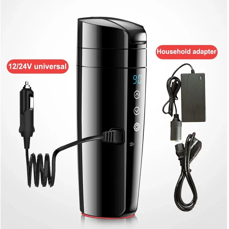 2 in 1 Car Household Electric Kettle Smart