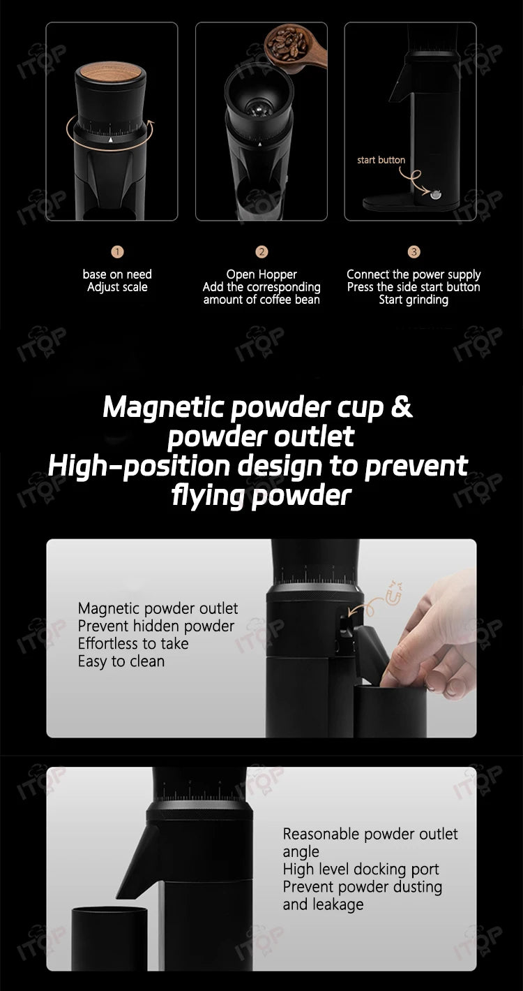 Coffee Grinder 48mm 7-core Stainless