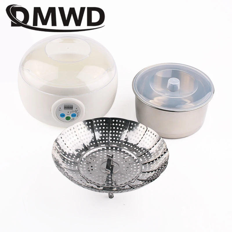 Automatic Electric Natto Maker Rice Wine Fermenting Machine Yogurt Leben Sour Cream Fermenter Yoghurt Stainless Steel Liner Cup
