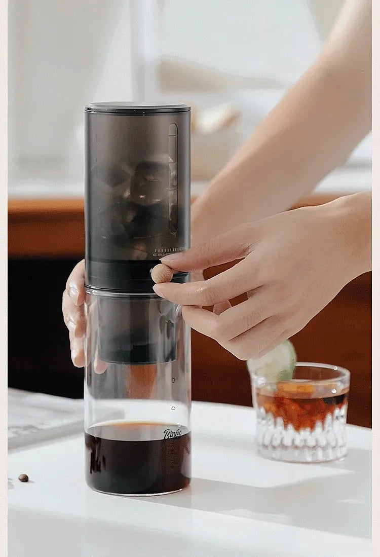 Protable Glass Drip Filter Ice Drop Coffee Maker
