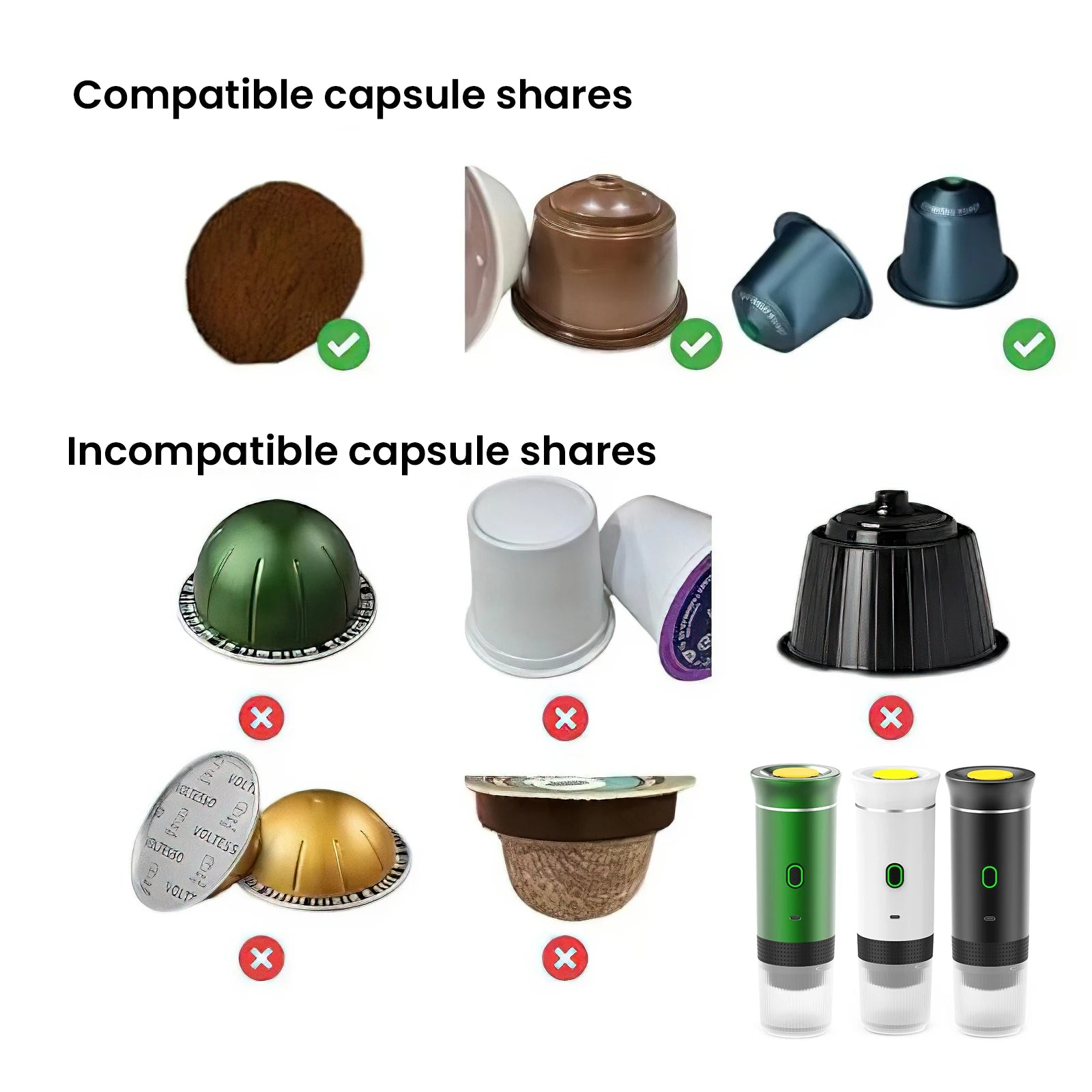 Portable 3 in 1 USB Coffee Maker