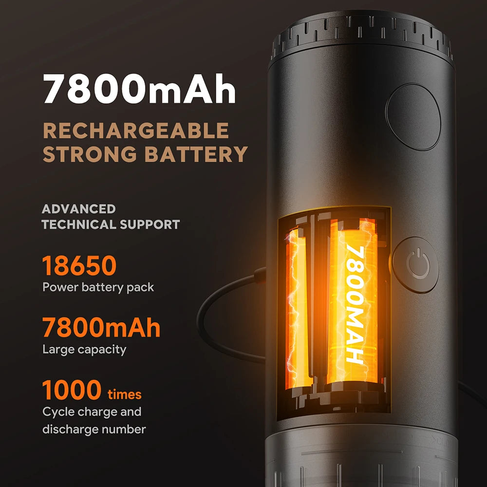 RECAFIM Wireless Electric Portable Espresso Coffee Machine for Car Home Camping Coffee Maker Fit Nespresso Dolce Capsule Powder
