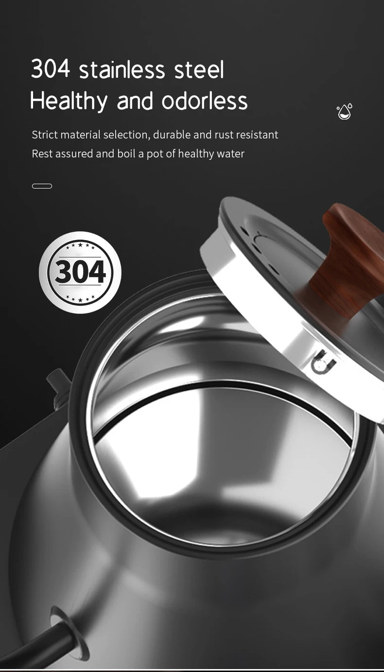 220V 110V 1200W 0.9L Gooseneck pour over coffee kettle with temperature control water tea                                                                   kettle