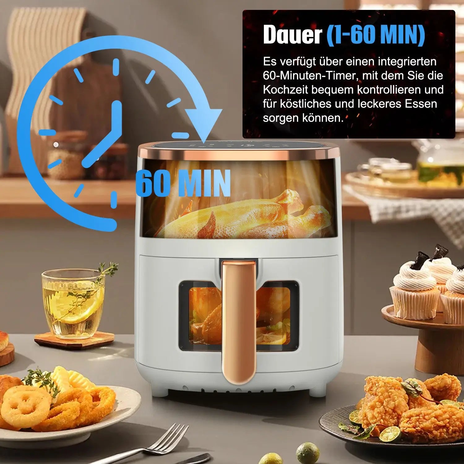 Multi-Functional Air Fryer with Viewing Window