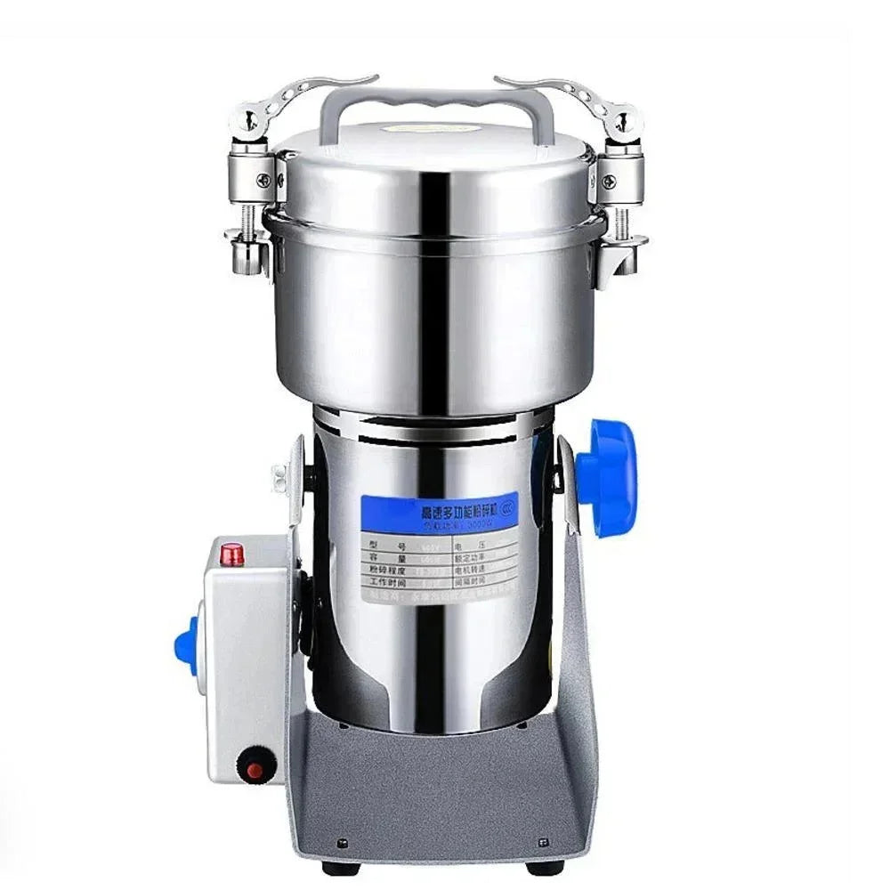 220V 800g 1400W Stainless Steel Grains Spice Crusher Household Electric Medicinal Material Crusher Ultra-fine Soybean Grinder