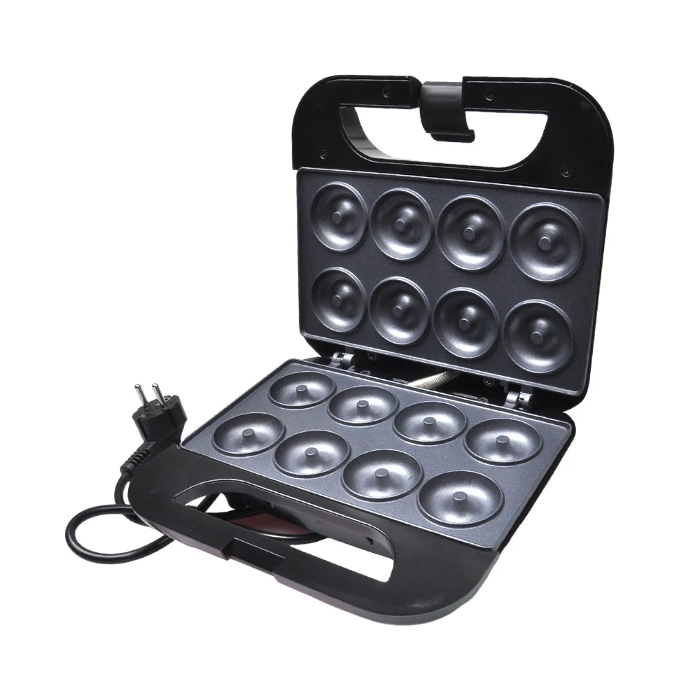 850W 8 Holes Mini Donut Maker Machine Cake Baking Oven Pot Kitchen Cooking Appliance Toaster 220V for Kids Dessert