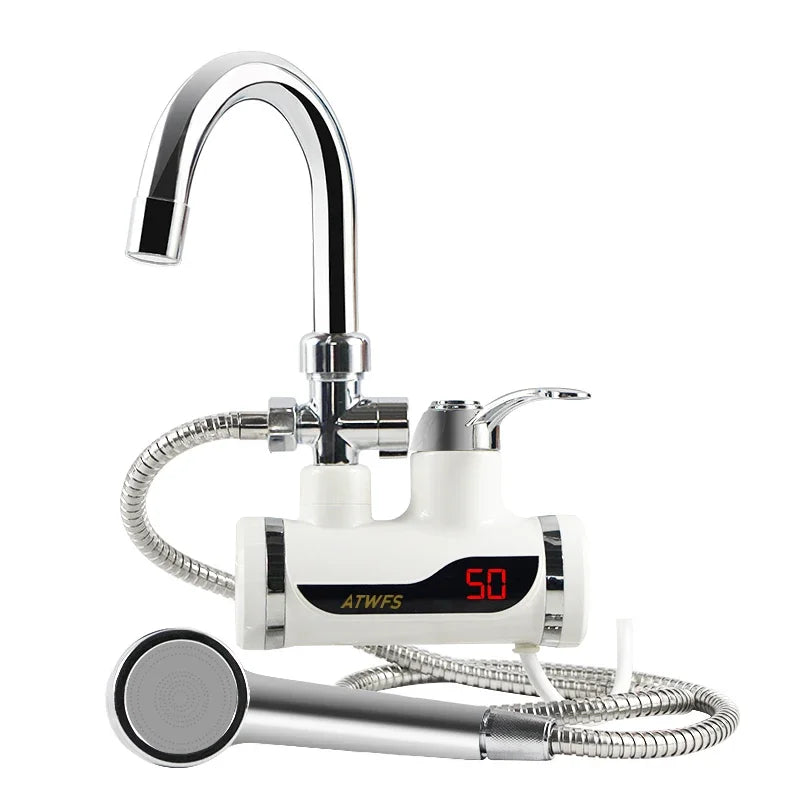 Electric Instant Shower Water Heater Instant Hot Water Faucet Kitchen Electric Tap Water Heating Instantaneous Heater