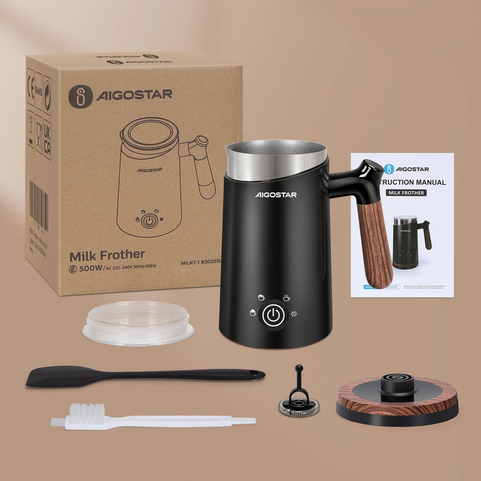 Electric Milk Beater Thick/Fine/Cold Hot Foam