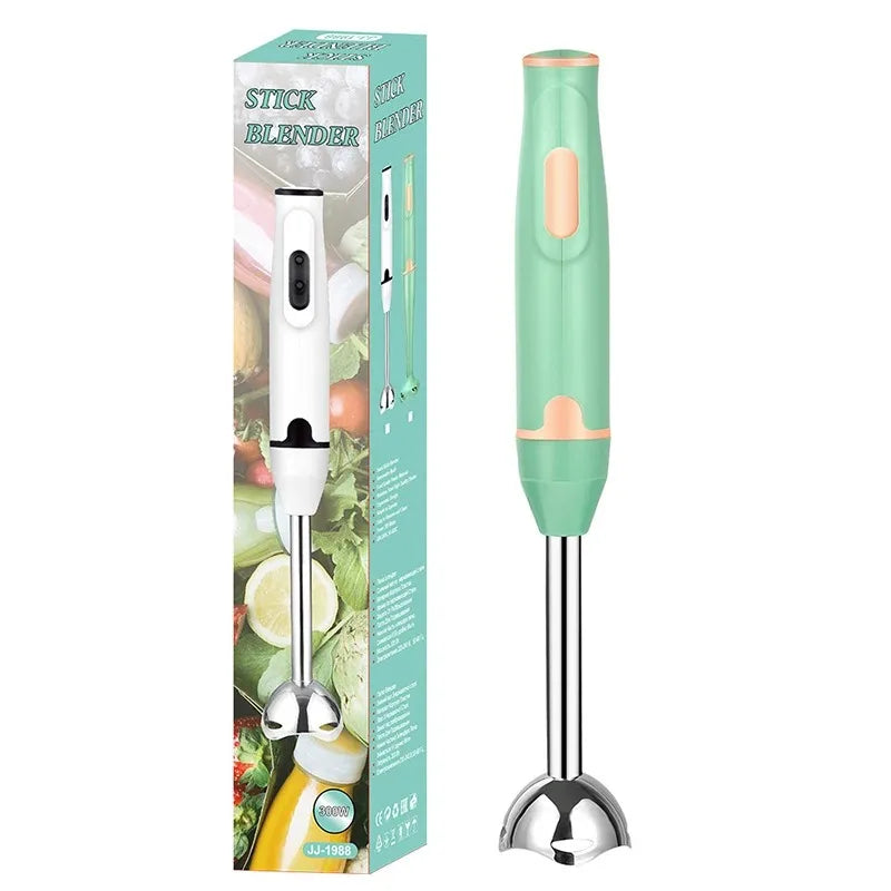 Immersion Stick Mixer Electric Handheld Blender Vegetable Grinder Portable Mixer for Meat/Vegetable/Smoothies/Soups