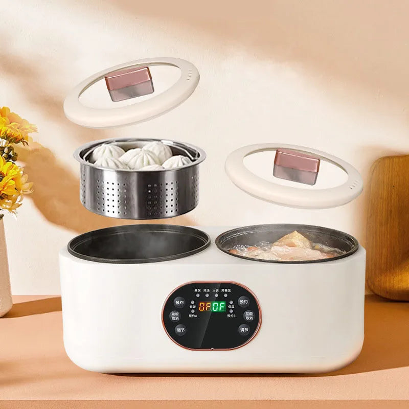 Double Gallbladder Electric Rice Cooker Multifunctional Fully Automatic Intelligent Hot Pot Steamer