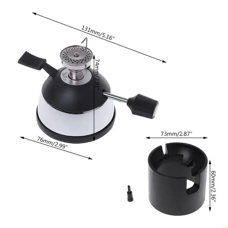 U0DE Mini Tabletop Gas for Burner With Ceramic Flame for Head For Siphon Sypho