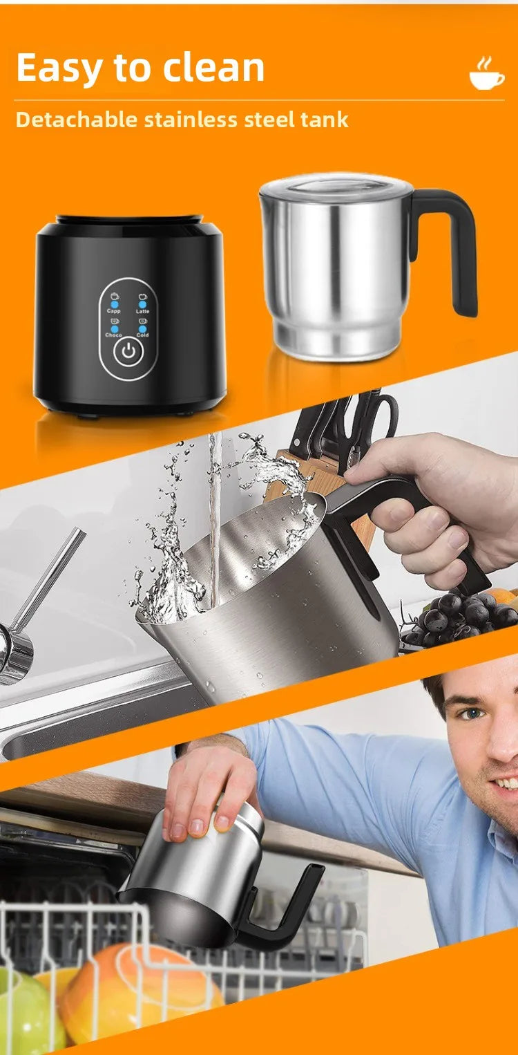 Automatic Stainless Steel Milk Frother Electric