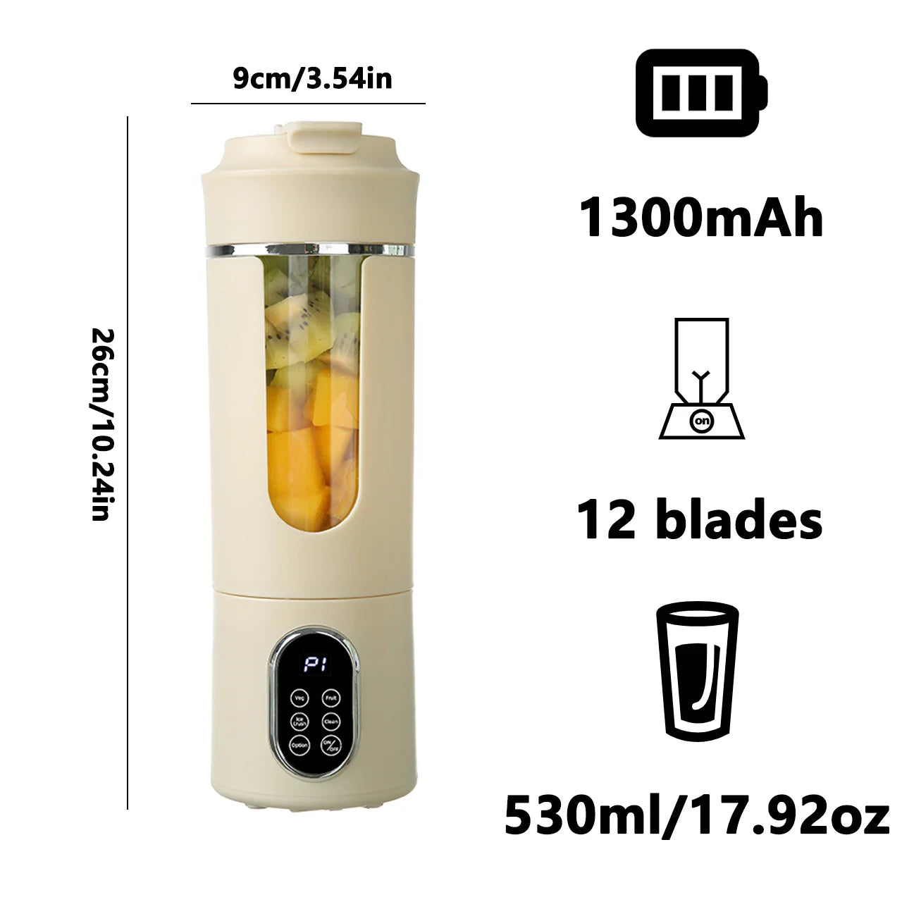 Portable Juicer Wireless USB Charging