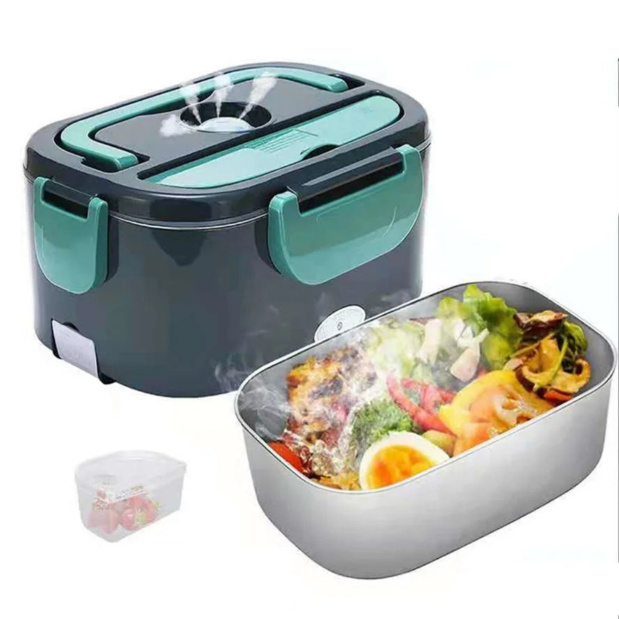 GECOFEER 1.5L 60W Electric Lunch Box Food Warmer Portable Food Heater for Car Or Lunch Heating Microwave for Truckers