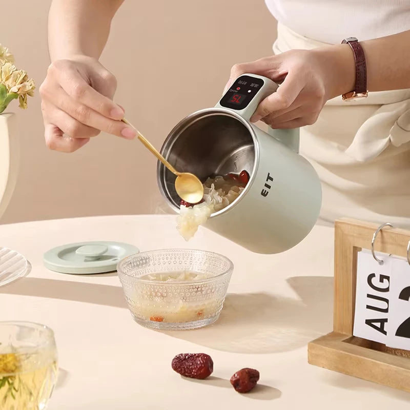 600ml Electric Kettle Health Preserving Pot Boiled Water Tea Pot Multicooker Electric Heating Cup Desktop Stew Cup 220V
