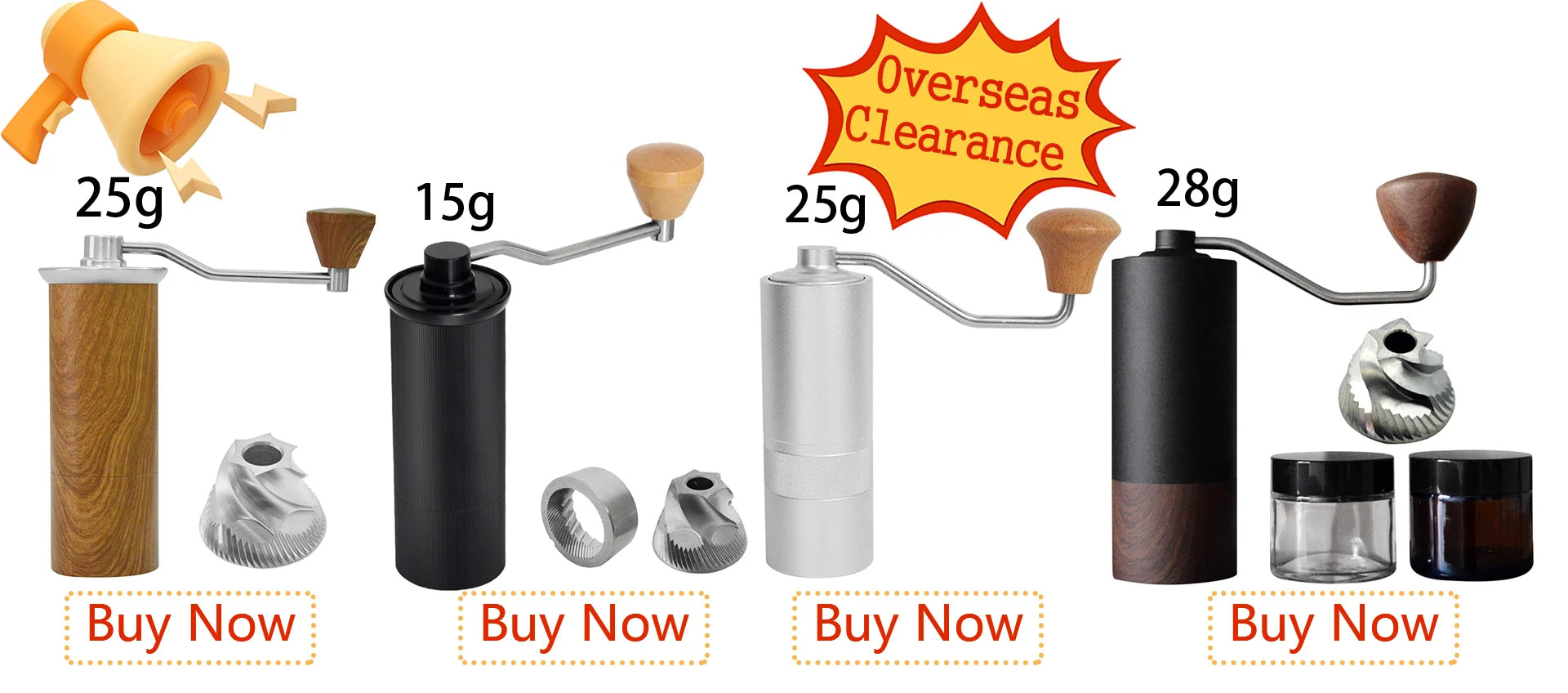 XEOLEO Portable Hand Coffee Grinder