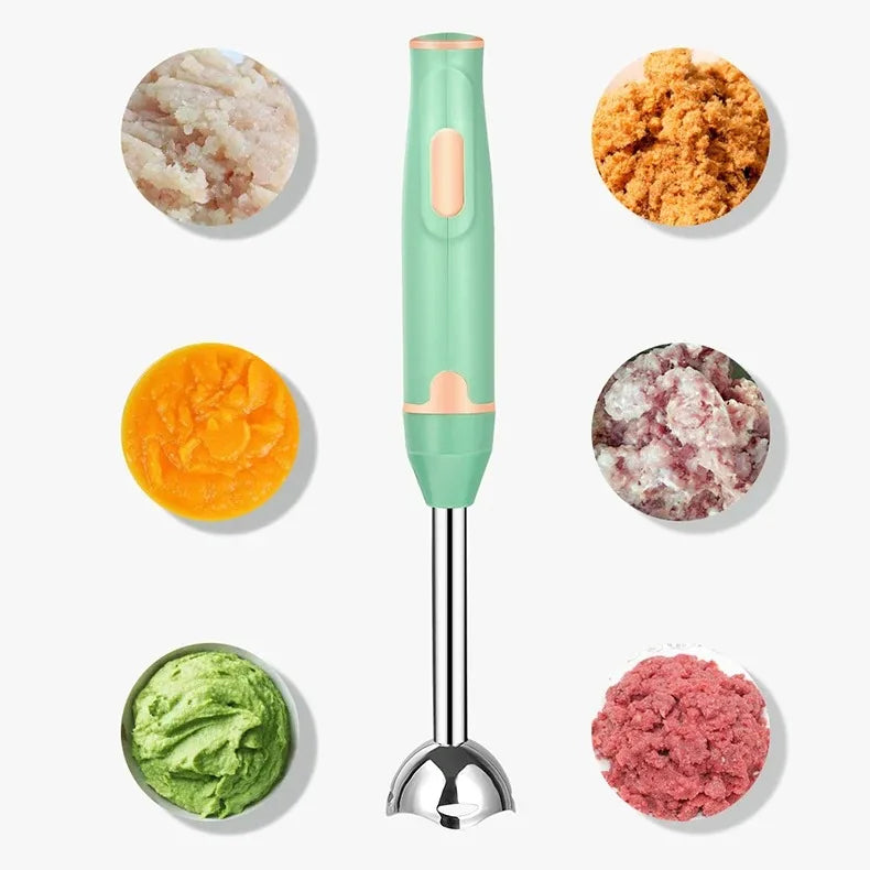 Immersion Stick Mixer Electric Handheld Blender Vegetable Grinder Portable Mixer for Meat/Vegetable/Smoothies/Soups
