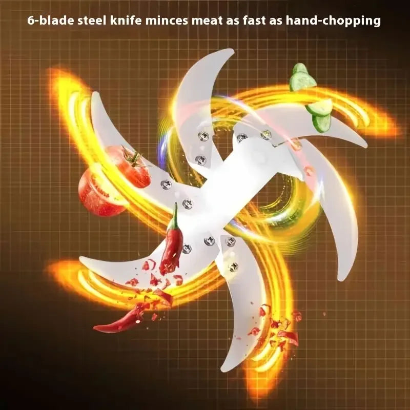 2L3L5LElectric Meat Grinder 304 Stainless Steel Multifunctional Vegetable Slicer Chopper Mincer Baby Food Processor 220V EU Plug
