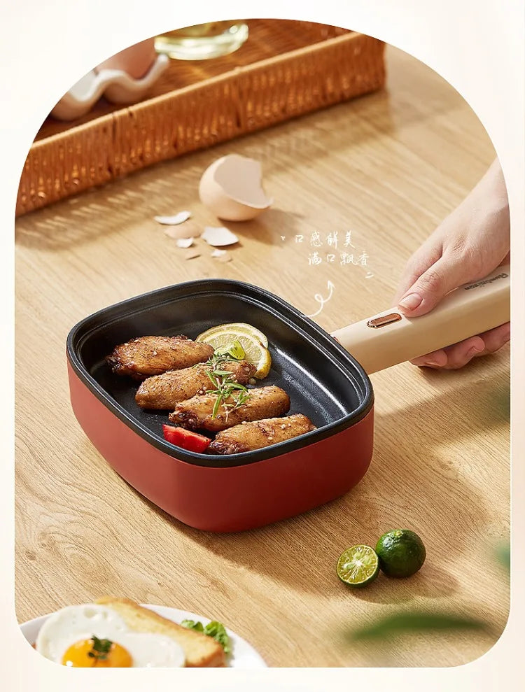 220V Non-stick Electric Steak Egg Frying Pan Home Appliance Multi Cooker for Breakfast