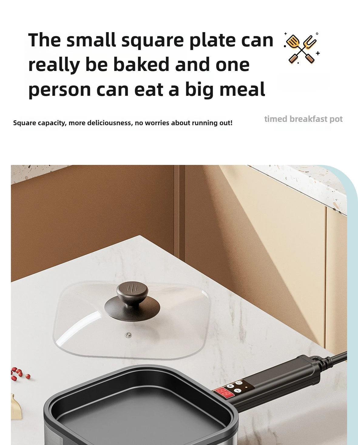 Electric Pancake Maker Nonstick Breakfast