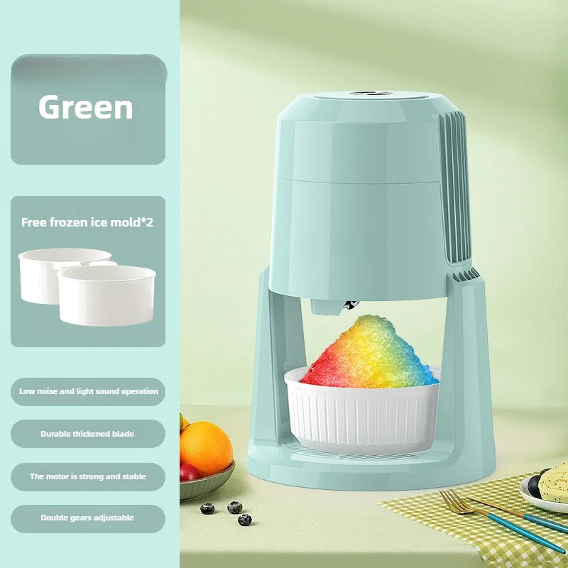 Automatic Ice shavers Small household electric Shaved Ice Machine two speed Adjustable ice shaving machine 220V 110V Ice Crusher