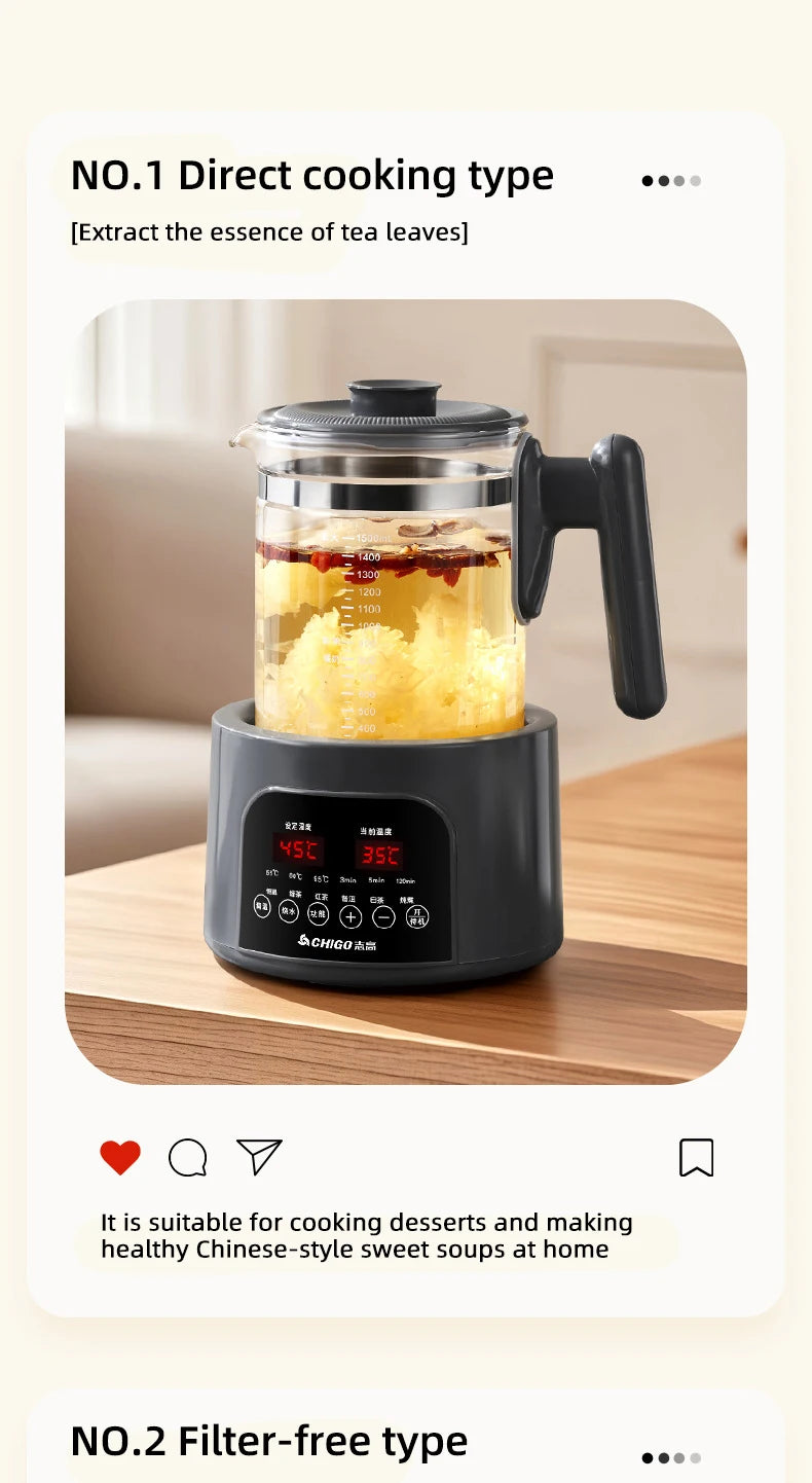 1500ml Steam Spray Tea Kettle Baby Constant Temperature Milk Regulator Multifunctional Electric Kettle 72h Thermostatic Kettle