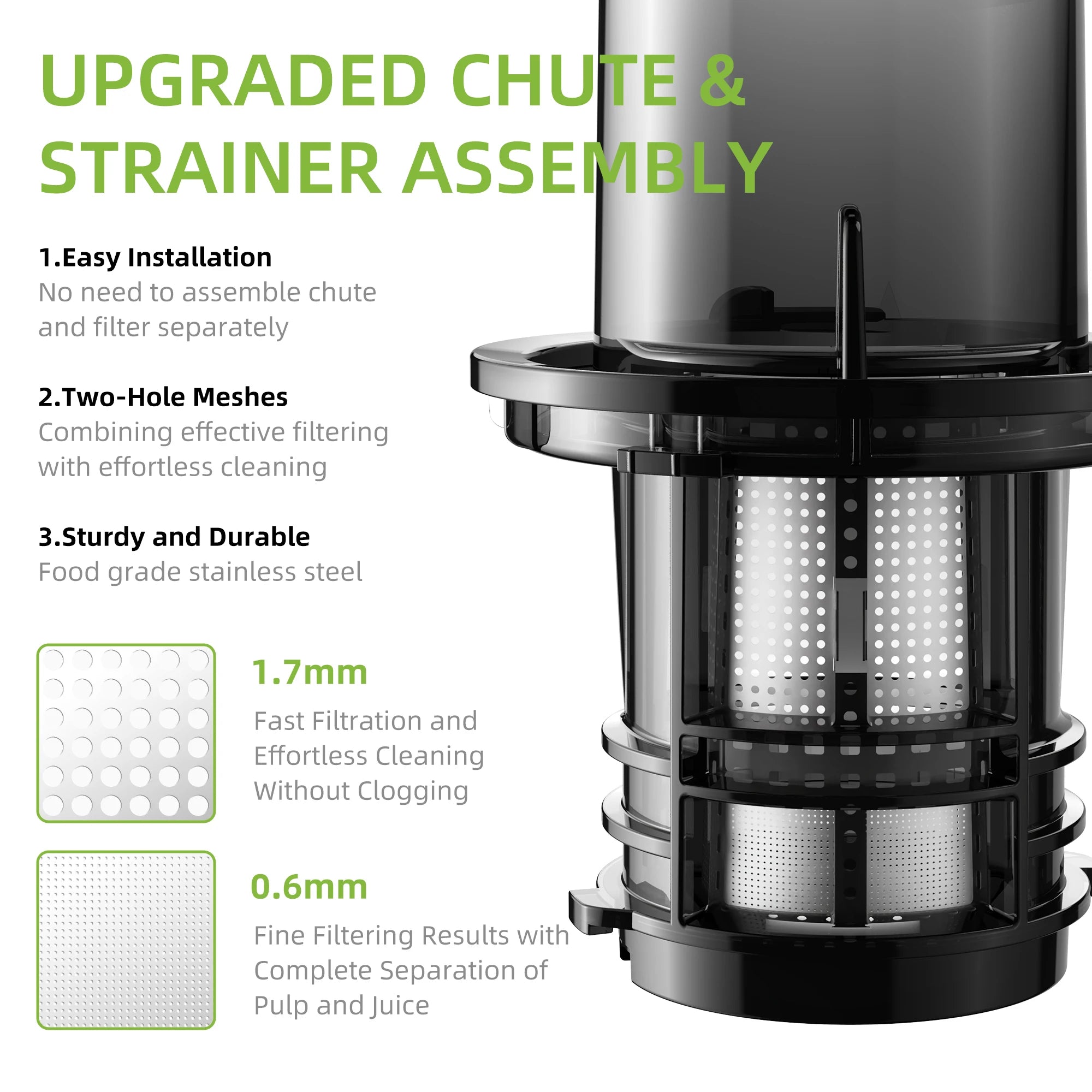 BioloMix Cold Press Juicer with 78mm Feed Chute