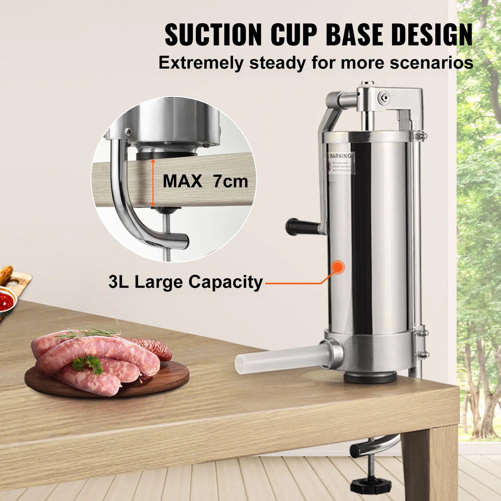 Capacity Vertical Sausage Stuffer Food Filling Processors