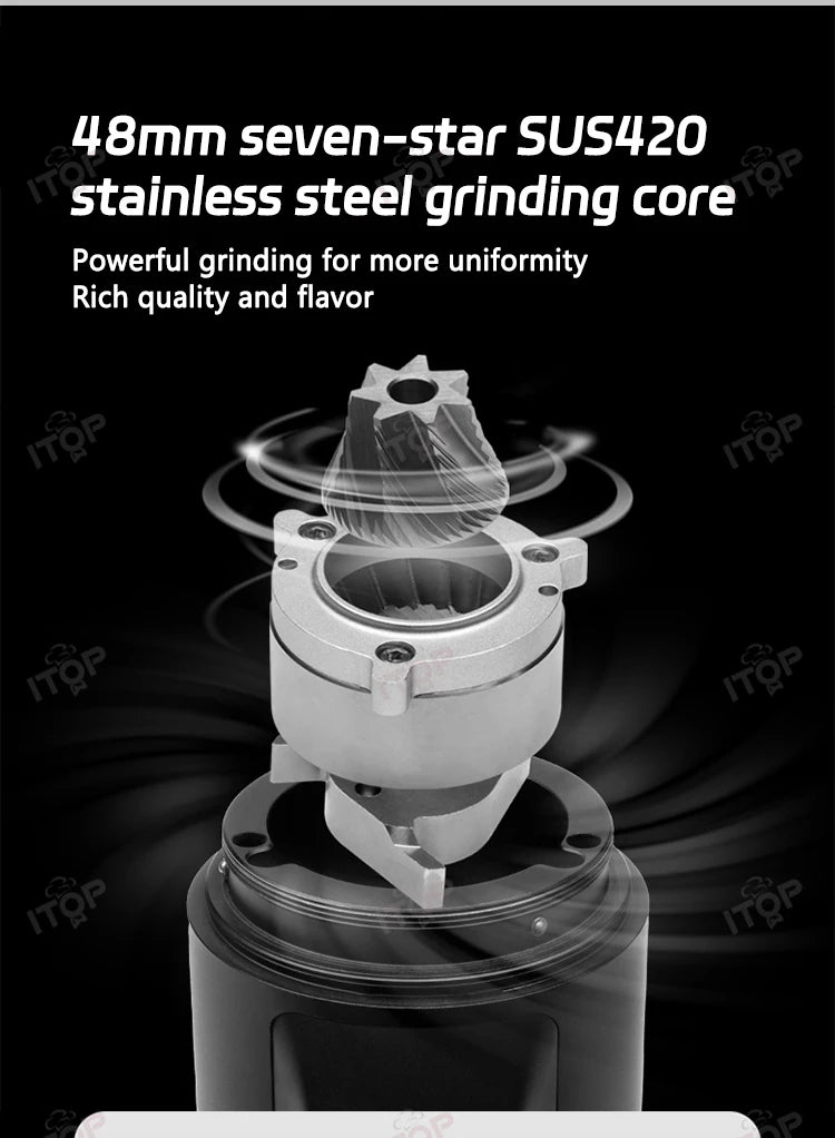 Coffee Grinder 48mm 7-core Stainless