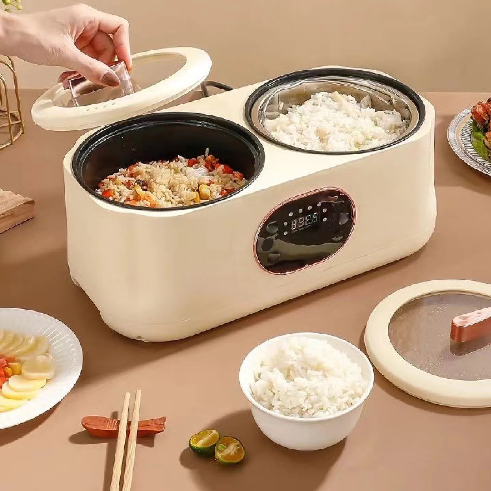 Cooker Double Liner Multifunctional Automatic