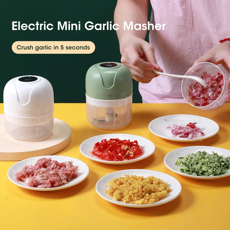 Electric Garlic Masher Crusher Portable