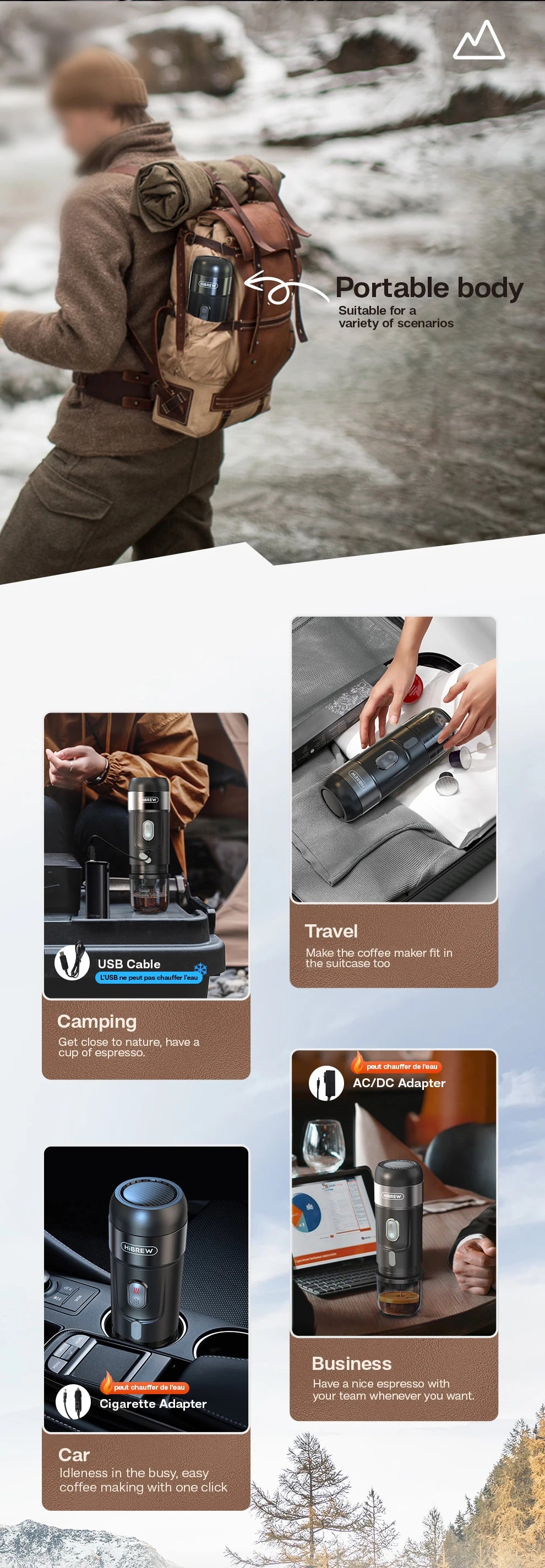 HiBREW Portable Coffee Machines