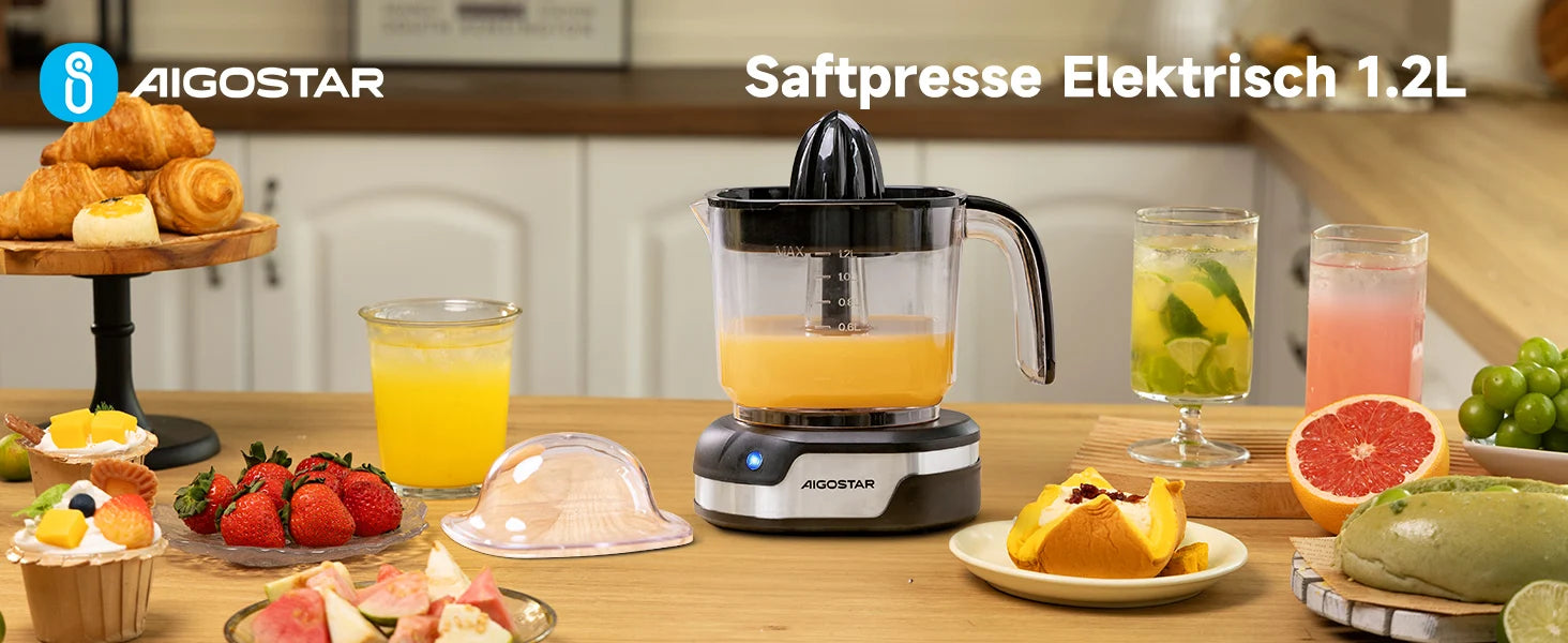 Aigostar Electric Citrus Juicer, 1.2L