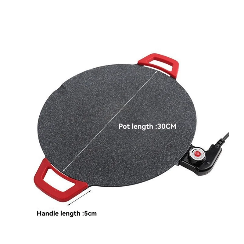 Electric Griddle Smokeless Electric BBQ Grill Baking Trays Nonstick Cooking Griddle Pan Pancake Maker EU Plug-Y48A