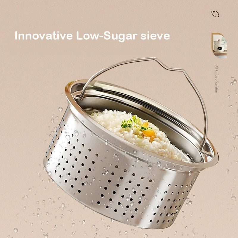 Mini Low-Sugar Rice cooker Food steamer Hot pot Electric cooking pot Non-stick Skillet Multi cooker Low calorie diet cookeware