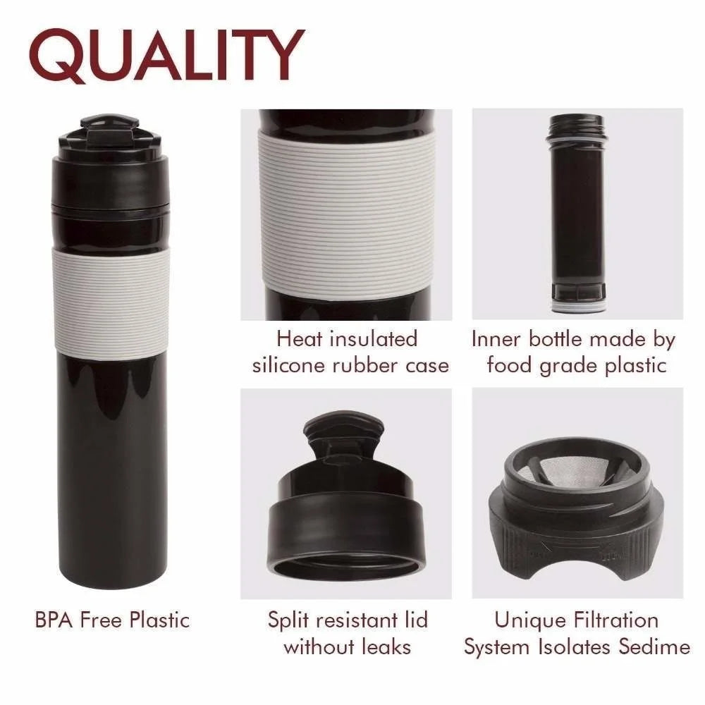 Espresso Coffee Machine Manual Coffee Maker Portable Handheld Pressure Coffee Maker For Home Traveller
