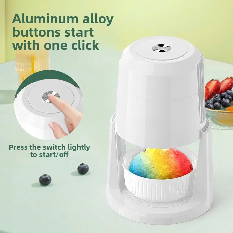 Automatic Ice shavers Small household electric Shaved Ice Machine two speed Adjustable ice shaving machine 220V 110V Ice Crusher
