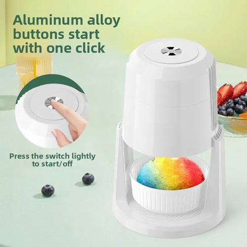 Automatic Ice shavers Small household electric Shaved Ice Machine two speed Adjustable ice shaving machine 220V 110V Ice Crusher