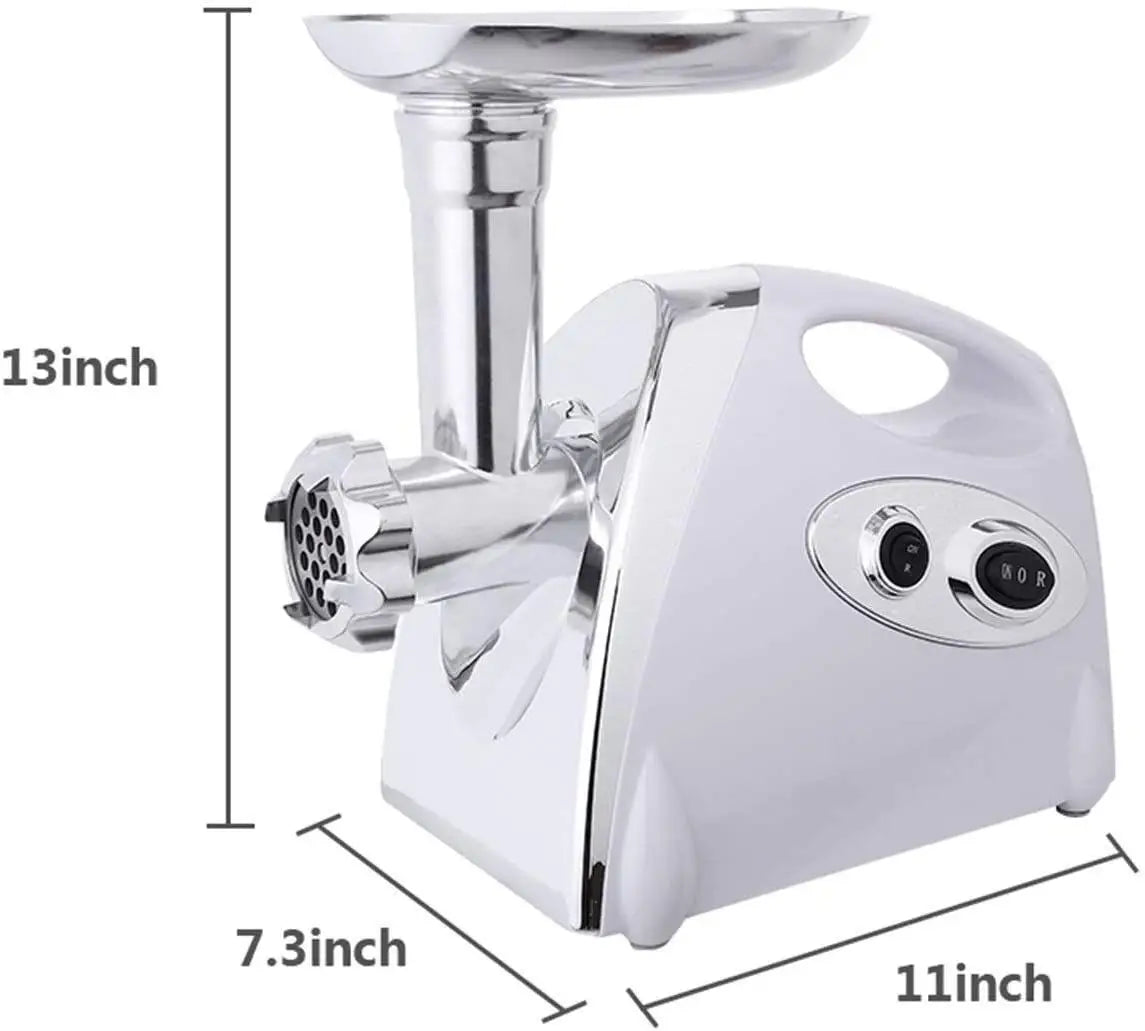 Electric Meat Grinder Heavy Duty Meat Mincer Grinder Stainless Steel Food Processor Sausage Stuffer for Homemade Dog Food