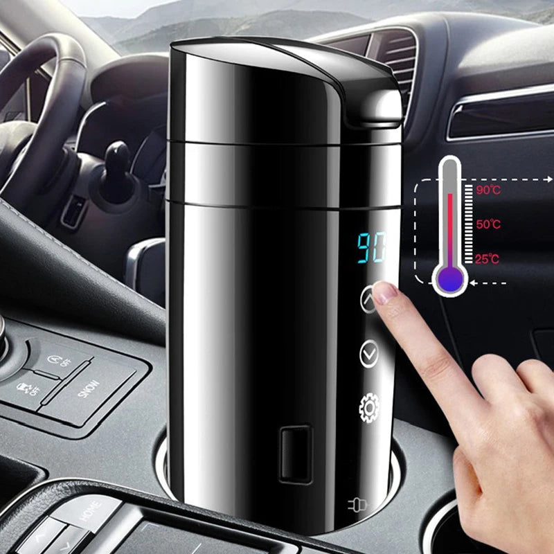 2 in 1 Car Household Electric Kettle Smart