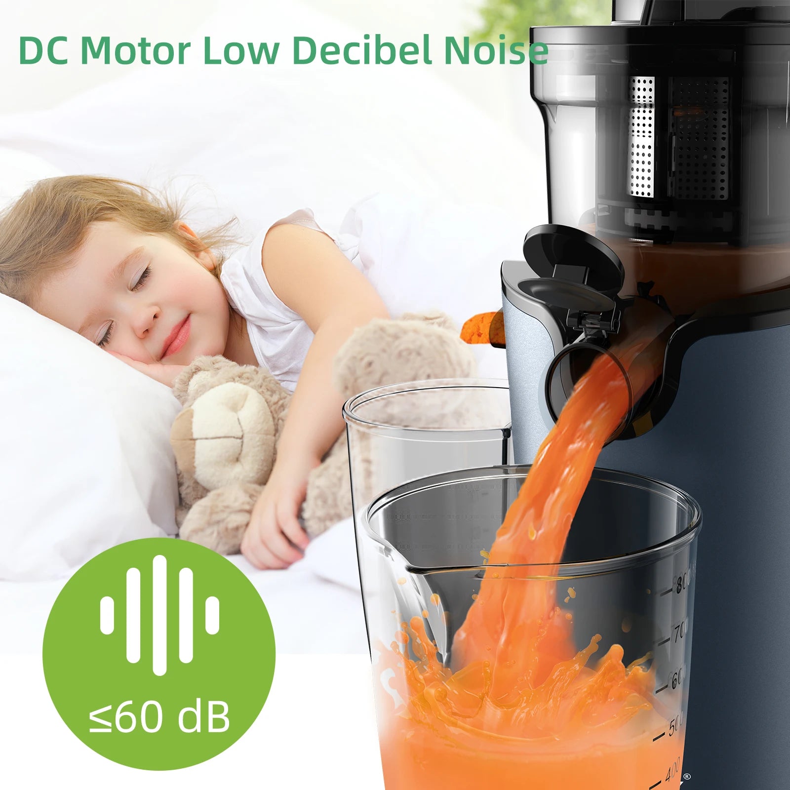 BioloMix Cold Press Juicer with 78mm Feed Chute