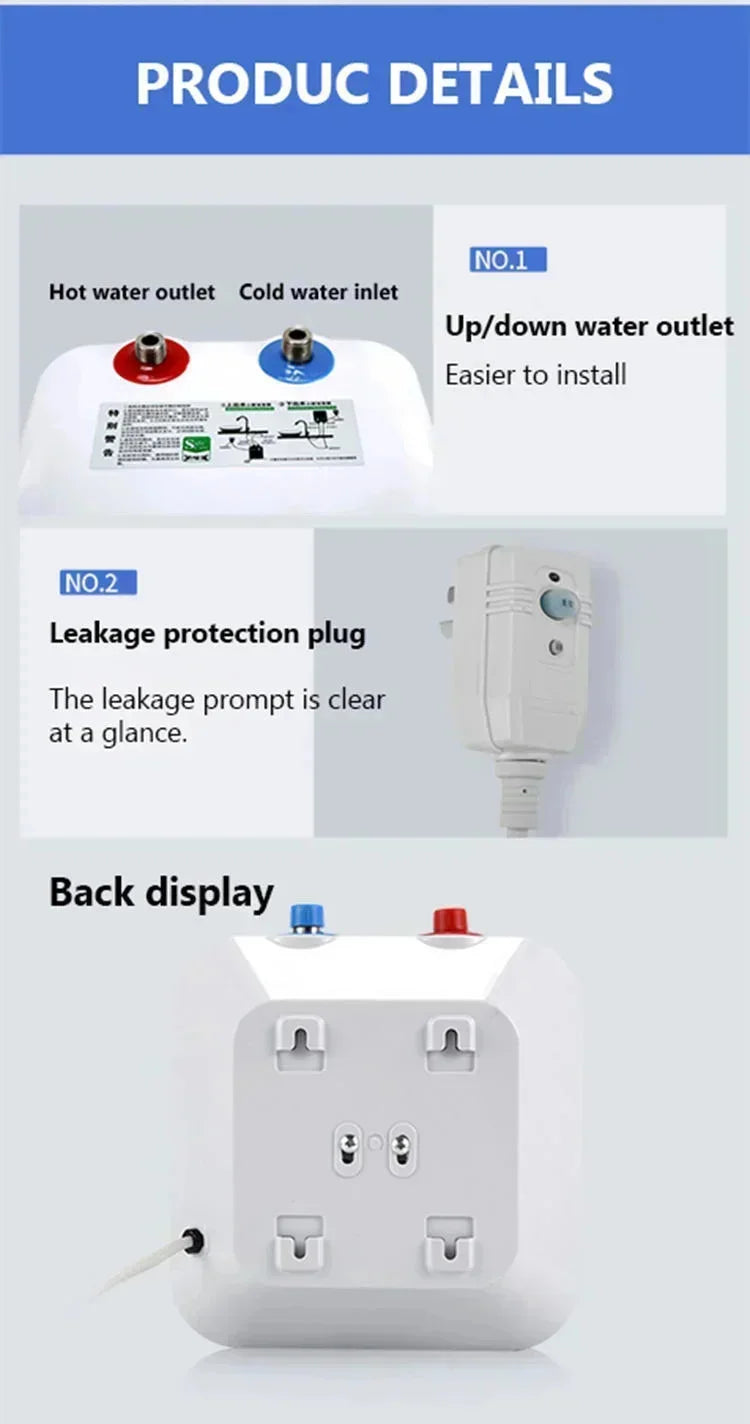8L Water Storage Instant Electric Water Heater