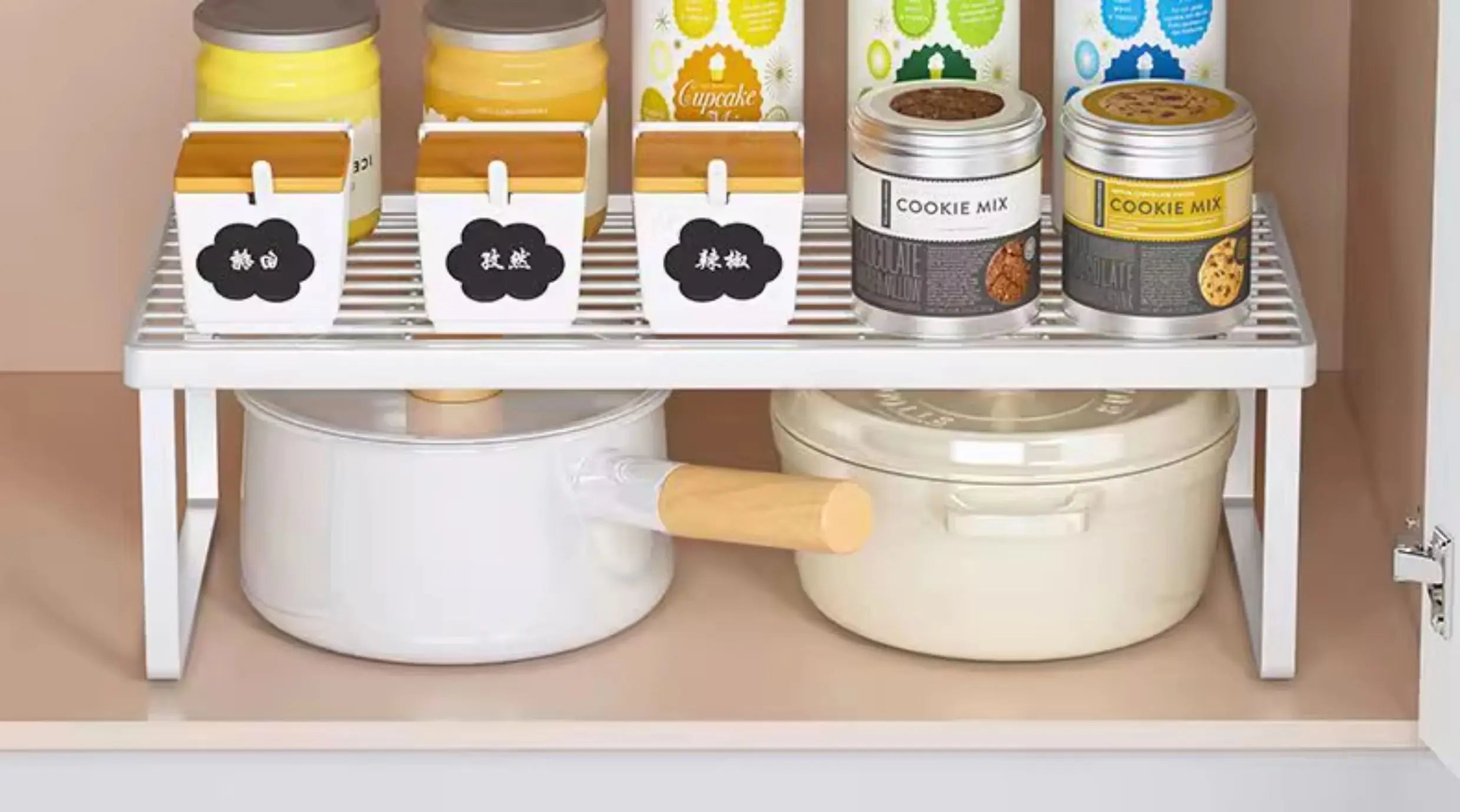 Kitchen Storage Rack Countertop Dish Pot Utensil Organizer Cabinet Inner Multi-layer Shelf Seasoning Tabletop Storage