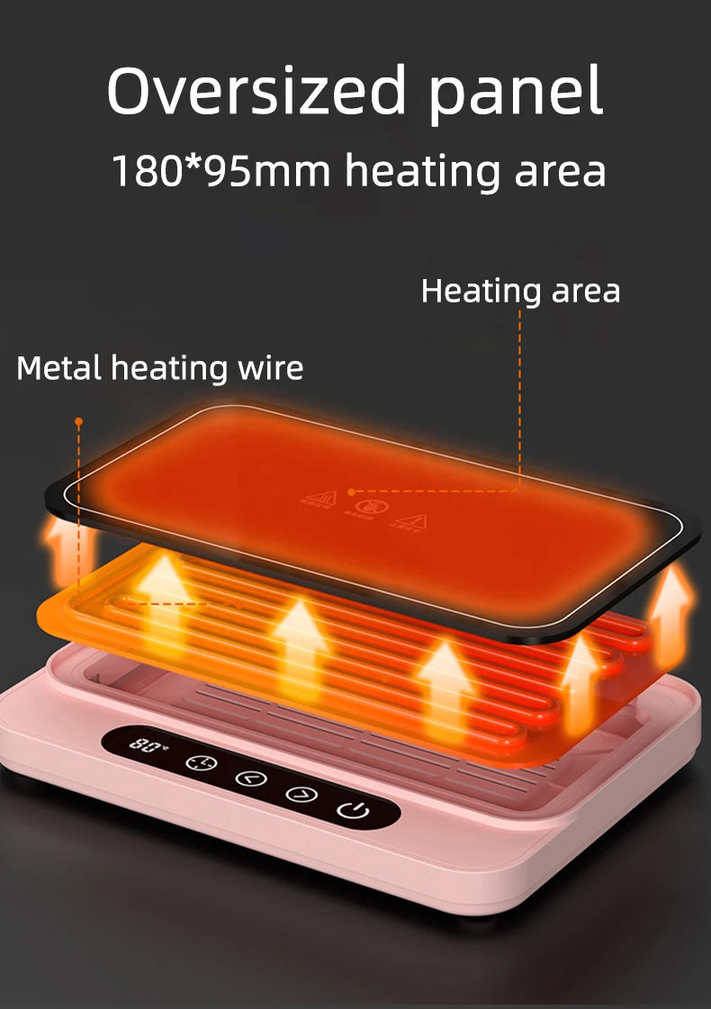 50W Cup Heater Coffee Mug Warmer Electric Hot Plate 9 Gear Temperature Warmer Coaster Heating Lunch Box Milk Home Office 220V