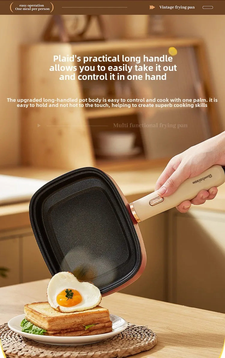 220V Non-stick Electric Steak Egg Frying Pan Home Appliance Multi Cooker for Breakfast
