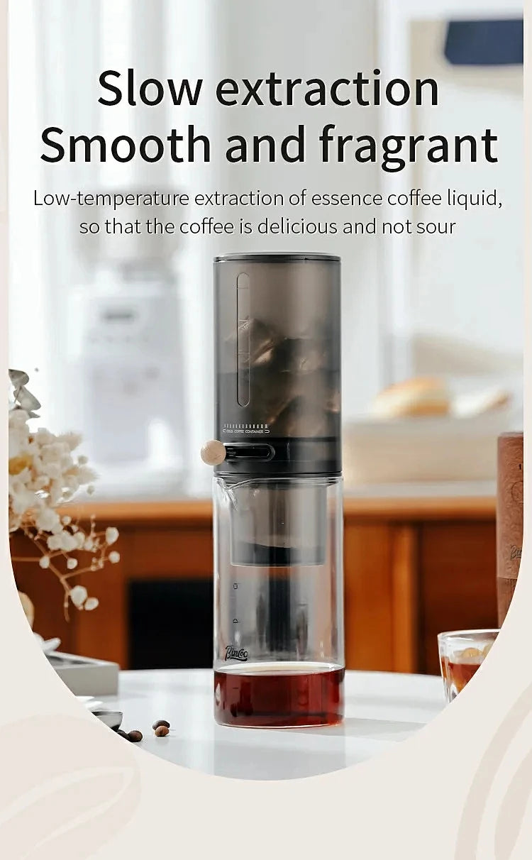 Protable Glass Drip Filter Ice Drop Coffee Maker