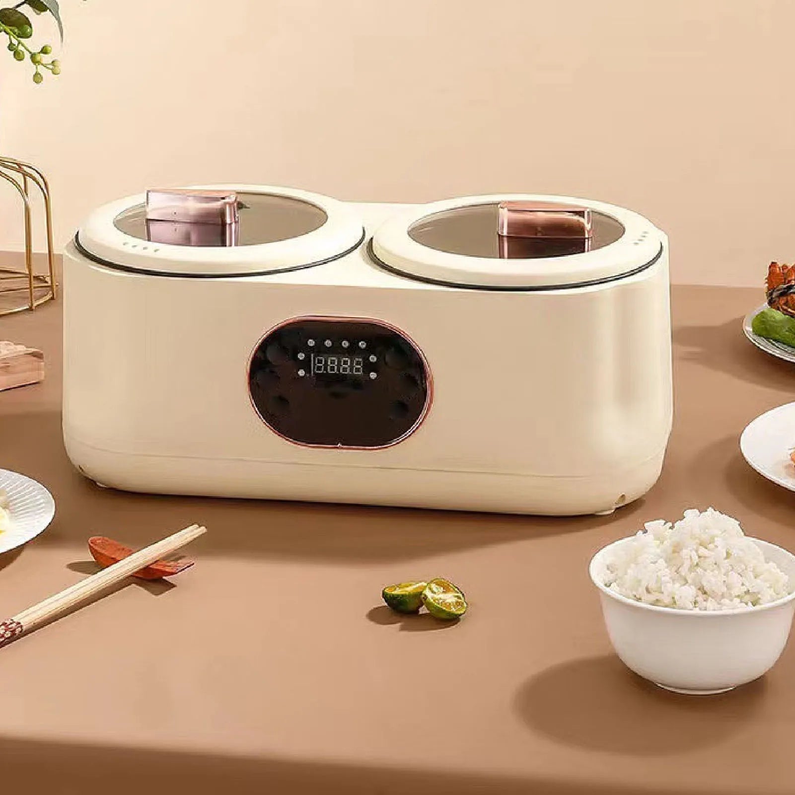 Cooker Double Liner Multifunctional Automatic