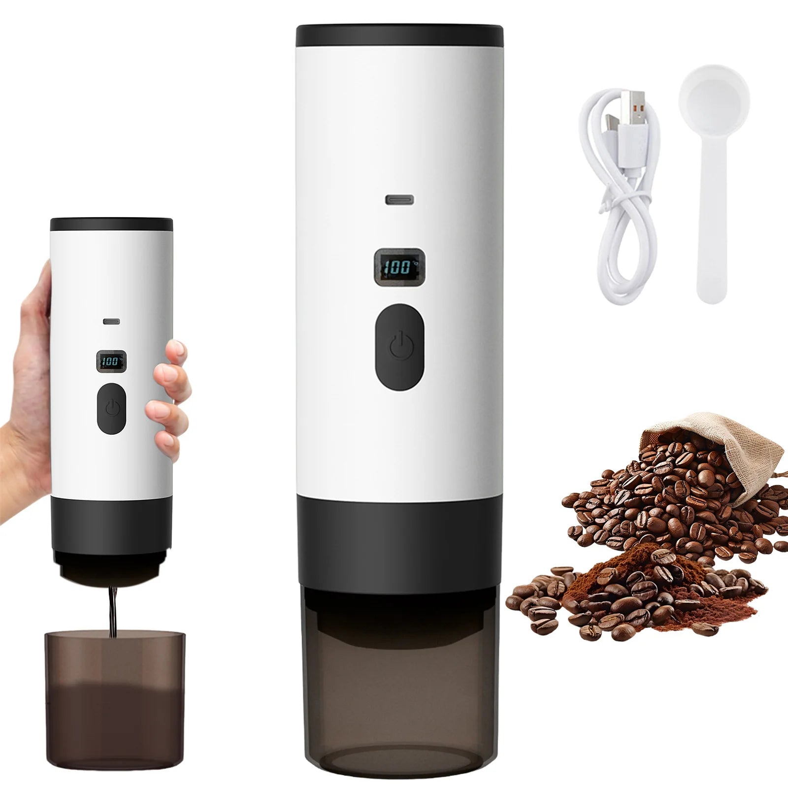 Portable 3 in 1 USB Coffee Maker